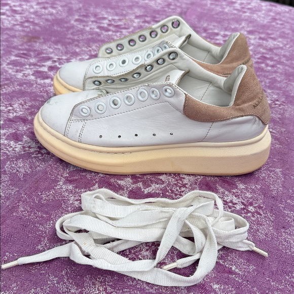 Alexander McQueen White and Beige Sneakers, Women EU 37 (US size 7) - Picture 2 of 11